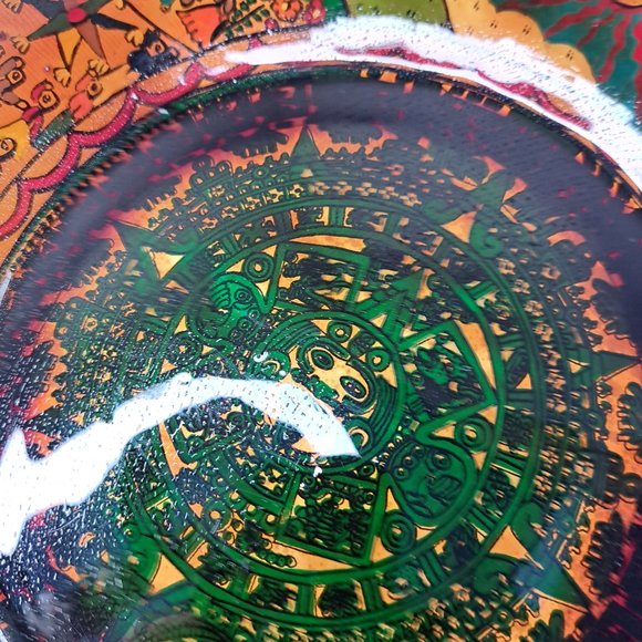 Mexican pottery plate high gloss finish. - Picture 6 of 7